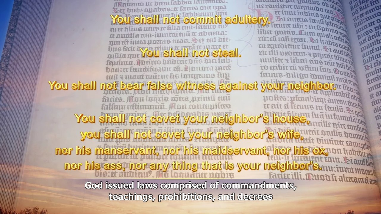 Christian Movie Clip - God Issuing the Law