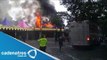 Se registra incendio en Six Flags México / Fire is recorded in Six Flags