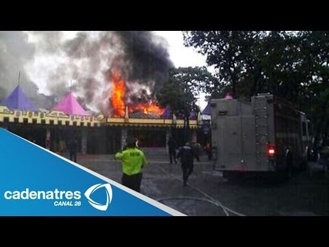 Se registra incendio en Six Flags México / Fire is recorded in Six Flags