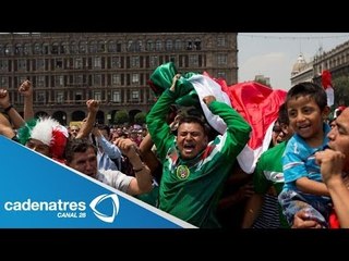 Mexicanos detienen sus actividades para disfrutar del partido México VS Croacia