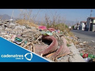 Habitantes de la colonia Roma invaden calles con basura / Denuncia ciudadana