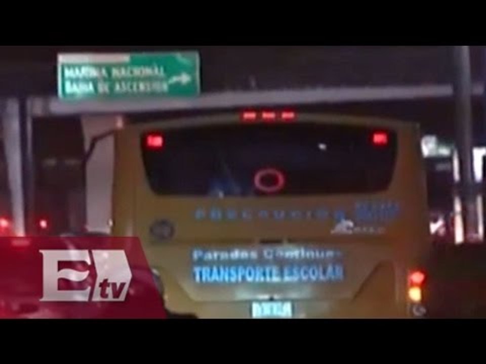 Transporte escolar arrolla a hombre en Marina Nacional / Vianey Esquinca