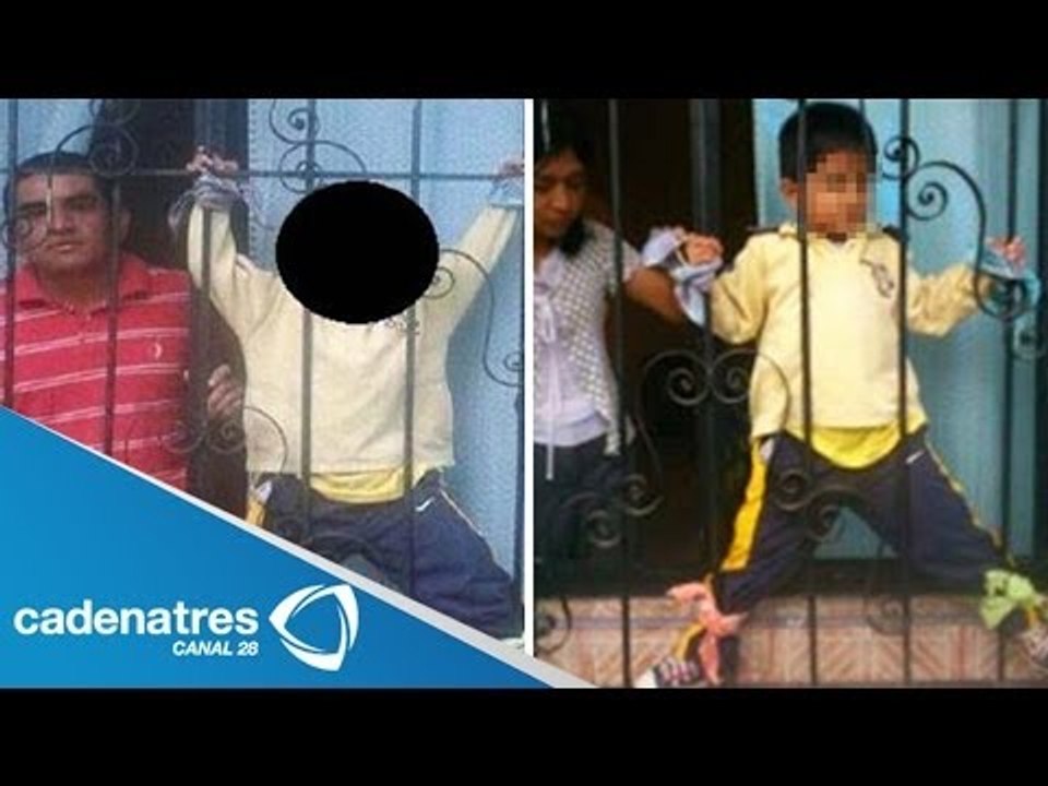 ¡IMPRESIONANTE! Amarran a niño a la ventana de su casa en Xalapa (VIDEO)