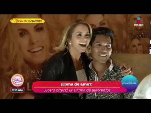 Así vivió Lucero su firma de autógrafos | Sale el Sol