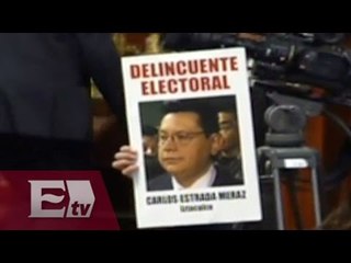 Delegados rinden protesta en medio de gritos / Vianey Esquinca