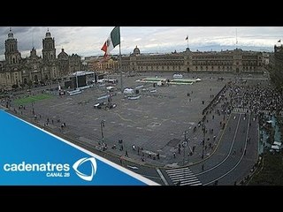 Protestan comerciantes en Zócalo por cambios en Hoy no circula / Cambios en Hoy no circula