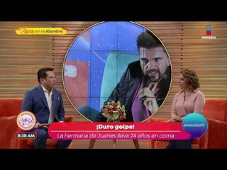Juanes habla sobre su hermana en coma | Sale el Sol