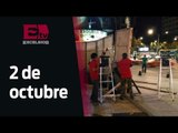 Blindan edificios y calles por marcha del 2 de octubre / Vianey Esquinca