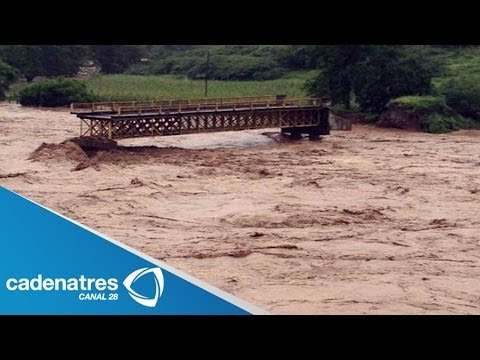 Se desborda el Huacapa deja fuertes afectaciones en Guerrero (VIDEO)