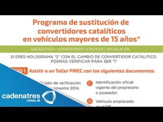 Gobierno del DF instalará catalizadores a autos de más de 15 años