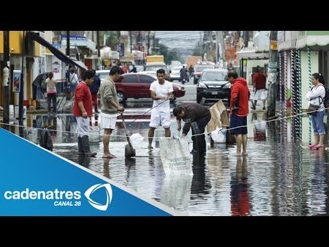Continúan labores de limpieza en zonas afectadas por lluvias en Naucalpan