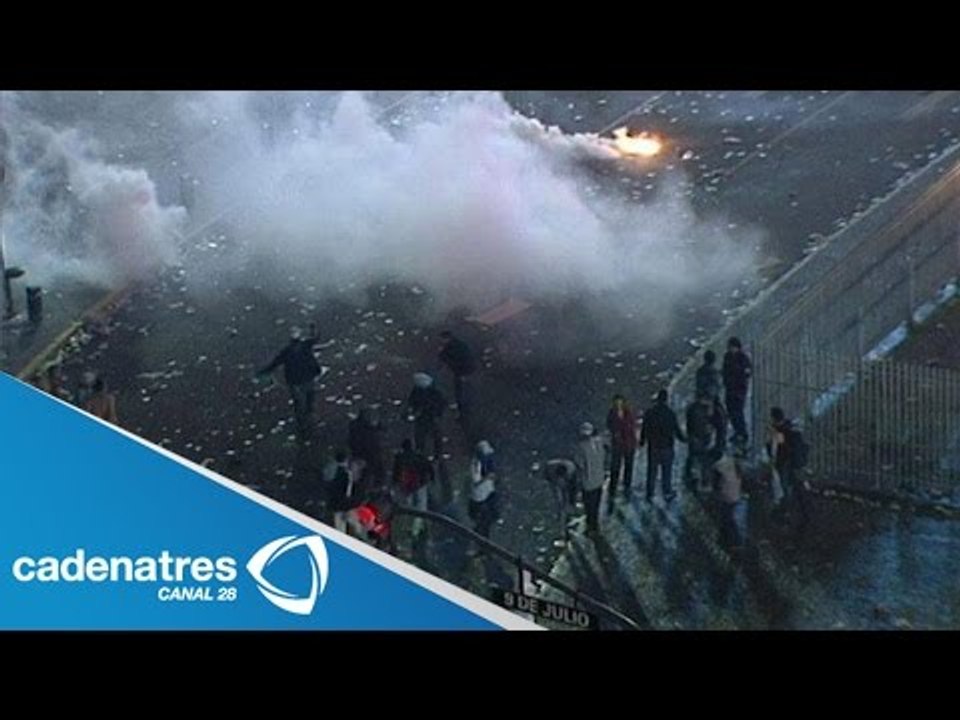 Argentinos causan desmanes tras la derrota de su selección ante Alemania / Mundial 2014