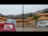Intensas lluvias provocan el derrumbe de un edificio en Michoacán / Héctor Figueroa