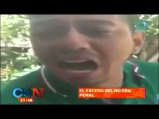 VIDEO: aficionado mexicano llora y jura que no era penal / #NoEraPenal / Holanda vs México 2014
