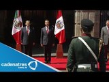 El presidente Enrique Peña Nieto recibe en Palacio Nacional a Ollanta Humala