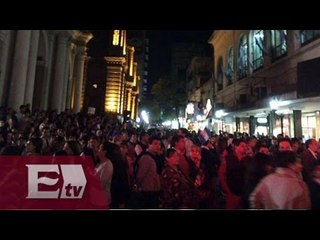 CNTE marcha rumbo a la PGR en exigencia de la deliberación de los maestros detenidos