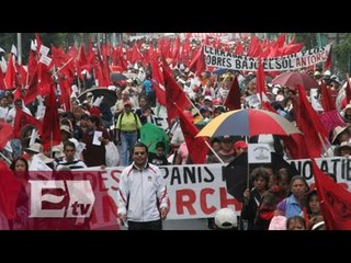 Caos vehicular por la marcha de Antorcha Campesina / Vianey Esquinca