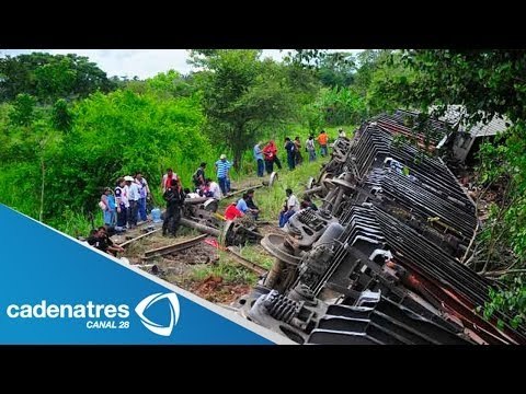 Se descarrila 'La bestia' en Oaxaca, la segunda vez que sucede en menos de una semana