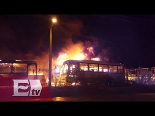 Investigan causas del incendio a transporte público de Tabasco / Ingrid Barrera