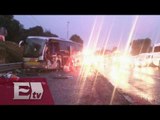 Carambola deja 13 heridos en la autopista México-Puebla