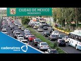 ¿Cómo está el tráfico vehicular en los principales accesos a la Ciudad de México?
