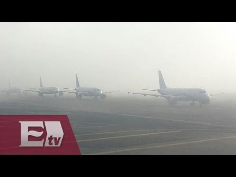 Reanudan operaciones en el AICM tras banco de niebla / Jazmín Jalil