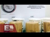 Incautan en Monterrey 17 kilos de marihuana en cubetas de “mole” / Vianey Esquinca