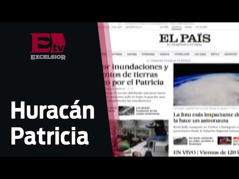 El huracán Patricia causa revuelo en la prensa internacional