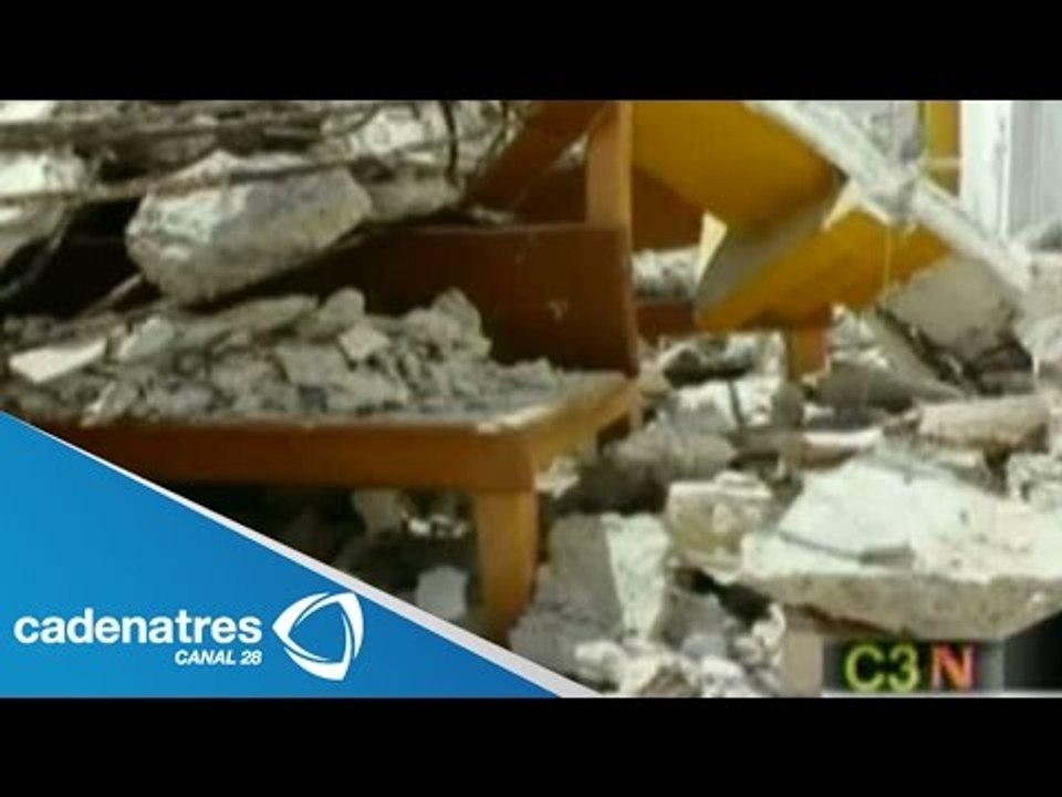 Colapsa iglesia en Culiacán por lluvias / Collapses church in Culiacán by rain