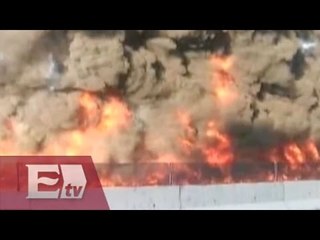 Vuelca pipa y se incendia en Cuautla / Ingrid Barrera