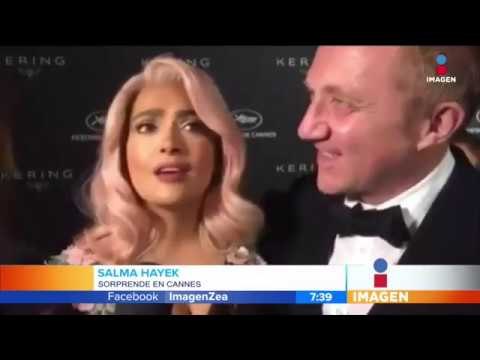 Salma Hayek sorprendió con cabello rosa | Imagen Noticias con Francisco Zea