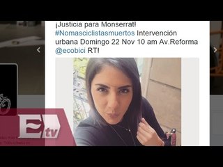 Manifestación en exigencia de justicia por Monserrat, la ciclista atropellada / Kimberly Armengol