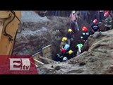 Derrumbe en obra sepulta y mata a trabajadores en Cocotitlán, Edomex/ Vianey Esquinca