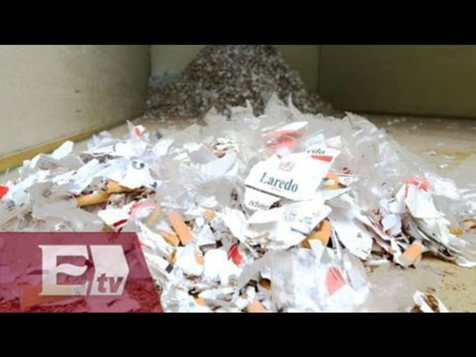 Destruyen cigarros pirata / Ricardo Salas