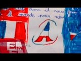 Niños pintan mensajes de paz por atentados en París/ Ricardo Salas
