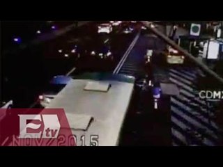 Momento justo en que atropellan a ciclista /  Yazmín Jalil