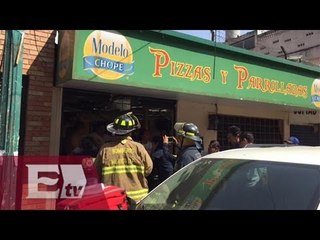 Once lesionados deja explosión de pizzería en Copilco/ Paola Virrueta