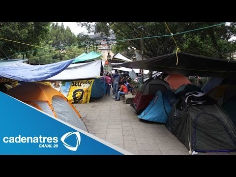 Plantón de la Sección 22 afecta al sector turístico de Oaxaca