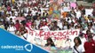 Estudiantes rechazados marchan del Ángel a la SEP