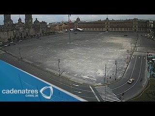 Disminuyen vehículos alrededor de Palacio Nacional tras concluir II Informe de Gobierno