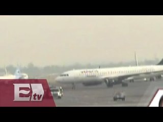 Desalojan avión en el AICM por supuesto artefacto explosivo/ Hiram Hurtado