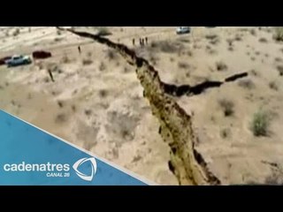 Detalles de la grieta que se abrió en Sonora / Details shouts which opened in Sonora