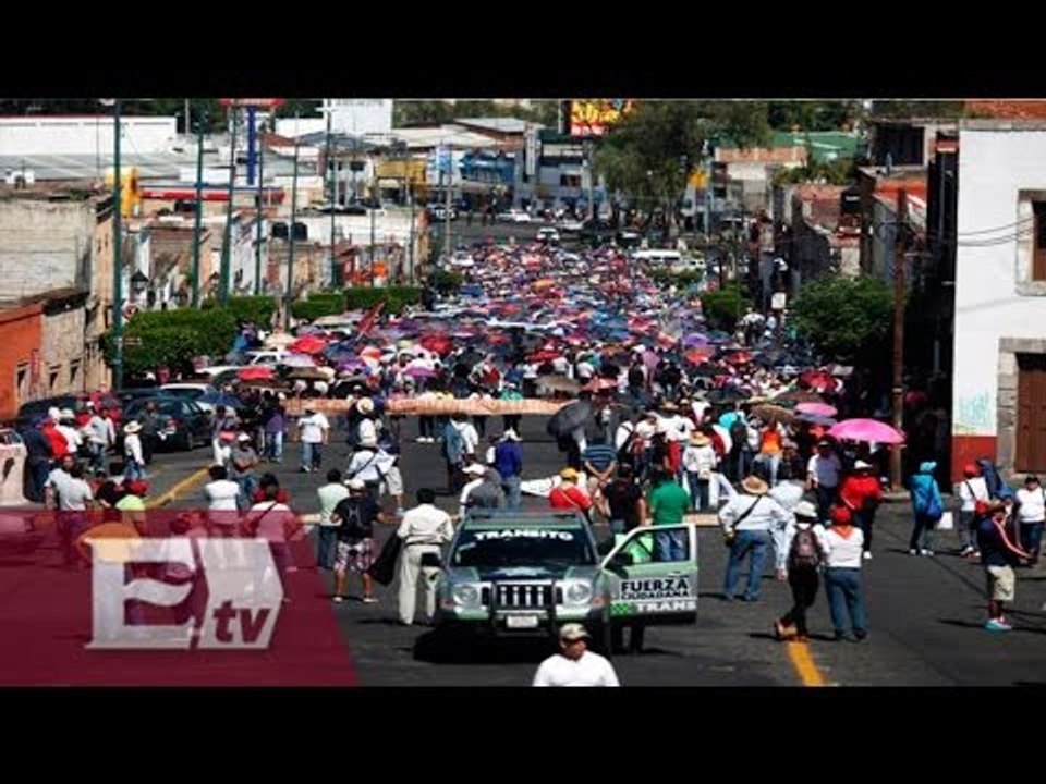 CNTE marcha en Michoacán contra la evaluación docente / Hiram Hurtado