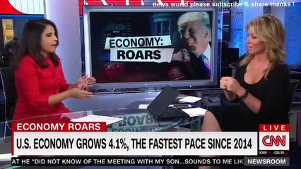BREAKING NEWS ECONOMY ROARS U S ECONOMY GROWS 4,1 PERCENT THE FASTEST PACE SINCE 2014