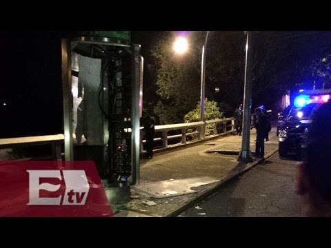 Explosivos hacen volar columnas de información turística en Bosques de las Lomas/ Vianey Esquinca