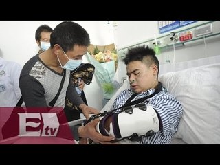 Se recupera favorablemente joven que sobrevivió al mortal alud en China/ Atalo Mata