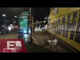Explosiones destrozan columnas informativas en Avenida Revolución/ Vianey Esquinca