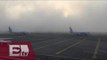 Suspende operaciones por banco de niebla aeropuerto capitalino / Vianey Esquinca