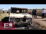 Camioneta calcinada en Sinaloa es de los australianos desaparecidos/ Vianey Esquinca