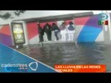 Usuarios de redes sociales publican los daños que dejan las fuertes lluvias en la Ciudad México